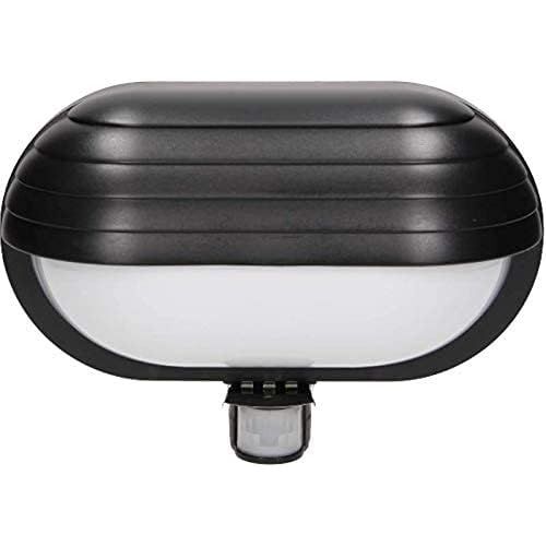 Sansh-Musam E27 Luminaire Exterieur Avec Detecteur Mouvement Exterieur Et Ecran 180° 1x 60w Ip44, Applique Exterieur Murale (Noir)