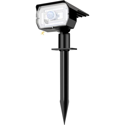 Lampe Solaire Exterieur Detecteur De Mouvement Lot De 1 - Spot Solaire Exterieur Puissant 56 Led/3 Modes Avec Étanche, Réglable Led Lumiere Solaire Pour Jardin Chemins(Blanc Froid)