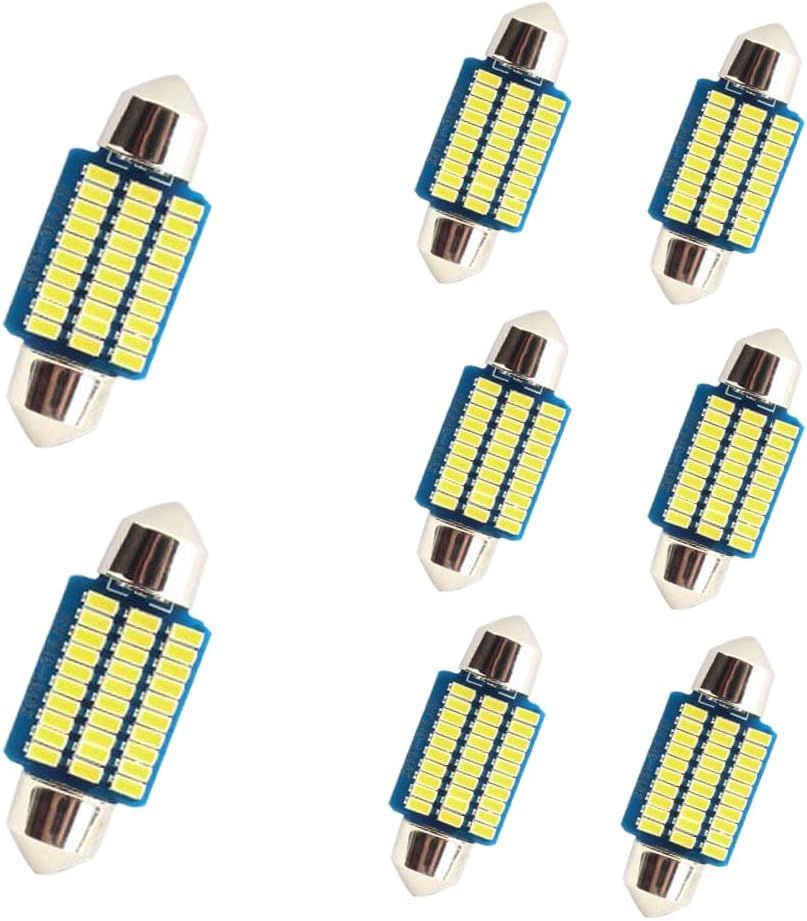 Ampoule Incandescente Auto Ampoule Navette 12V 5W SV7 - 8x28mm - Pour Plafonnier, Boîte à Gants Voiture/Moto - Cyclingcolors SV7 Culot 7mm