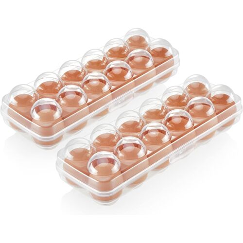 Sjzg-® 2x Boîte À Oeufs Pour 12 Oeufs - Conservation Des Oeufs - Récipient Pour Oeufs - Support Pour Oeufs