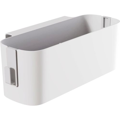 Panier de Rangement à Suspendre pour Chevet Panier Suspendu Rangement de Lit Boîte de Rangement à Suspendre avec Crochet Sac de Rangement Suspendu pour Télécommande,Téléphone,Magazine (Blanc)