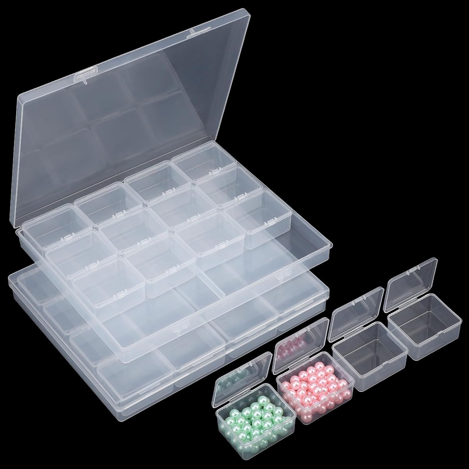 Hünersdorff Lot De 30 Boîtes De Rangement Empilables, Taille 1