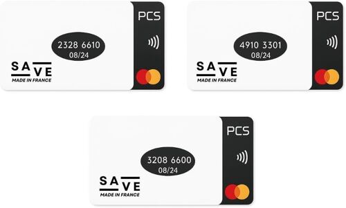 Lot de 3 Étuis Carte Bancaire Anti-RFID/NFC - Format CB Standard - Ultra Fins & Légers - Bloque sans Contact & Piratage - Fabriqués en France