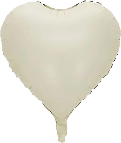 Lot De 20 Ballons En Forme De Coeur Crème - 45,7 Cm - Blanc - En Forme De Coeur - Ballons À L'Hélium - Convient Pour Mariage