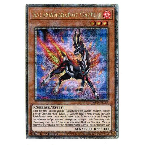 Salamangrande Gazelle - Mp24-Fr049 - Quarter Century Secret Rare - Vf - Yu Gi Oh