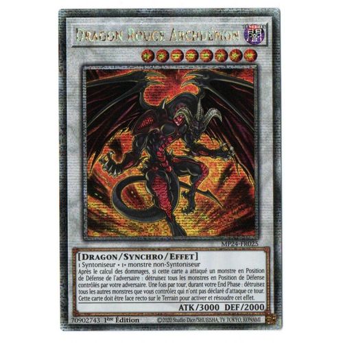 Dragon Rouge Archdemon - Mp24-Fr025 - Quarter Century Secret Rare - Vf - Yu Gi Oh