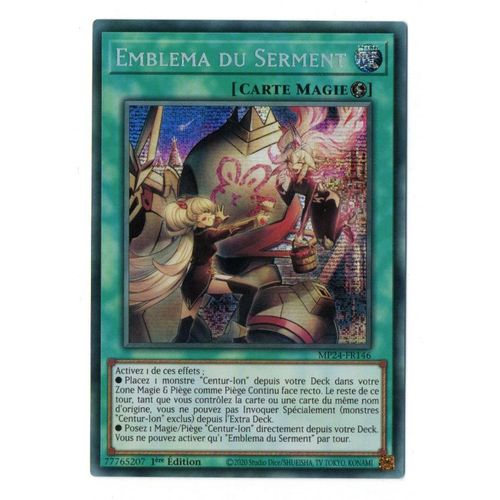 Emblema Du Serment - Mp24-Fr146 - Prismatic Secret Rare - Vf - Yu Gi Oh