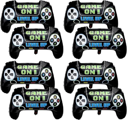 Lot De 4 Ballons De Fête Pour Jeux Vidéo - Ballons Décoratifs Pour Fête D'Anniversaire,Remise De Diplôme - Fournitures De Fête D'Anniversaire Pour Garçons Et Enfants (4)