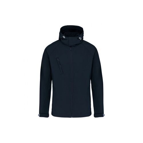 Veste softshell a capuche amovible KARIBAN Bleu Marine L