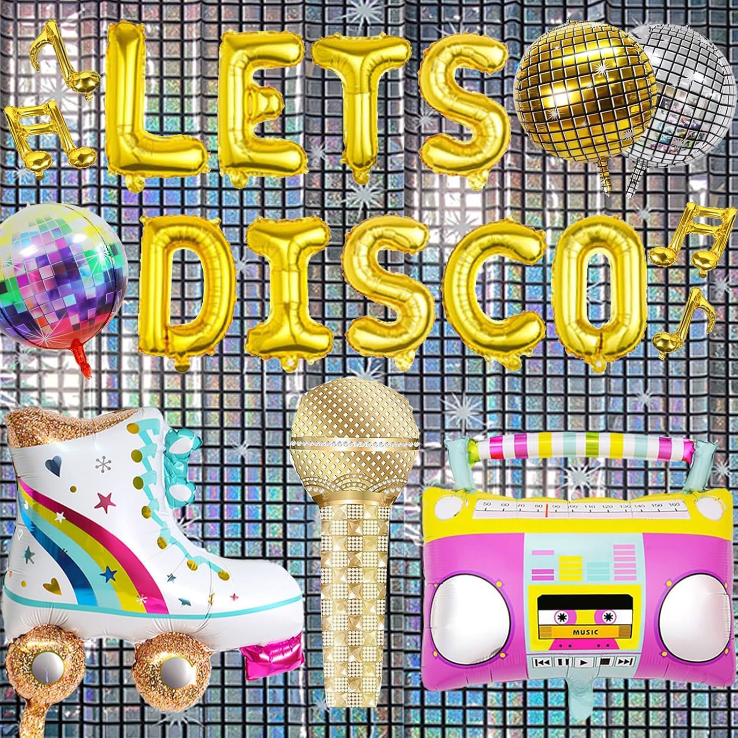 Lot De 32 Accessoires De Photomaton Entièrement Assemblés Pour Enterrement De Vie De Jeune Fille – Or