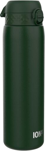 Gourde Inox Léger 1 Litre, Non Isolé, Anti-Fuite, Facile À Ouvrir, Verrouillage Sécurisé, Lavable Au Lave-Vaisselle, Poignée De Transport, Acier Inoxydable, 1200ml, Noir