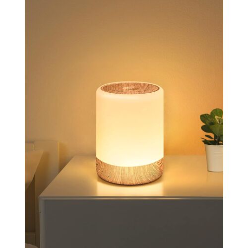 Lampe De Chevet De Table Tactile Dimmable, Avec 256 Couleurs Rvb Changement De Couleur Chaud Led Veilleuse Enfant, 2200mah Usb Rechargeable À Piles Fonction Mémoire Pour Chambre Salon