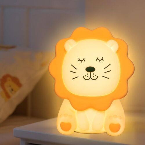 Veilleuse Enfant Lion Lampe Veilleuse Bébé Tactile Lumiere D'allaitement Dimmable Avec 7 Couleurs, Veilleuse Led Rechargeable Pour Enfant Garcon Fille Lampe Chambre Anti-Éblouissement Night Light