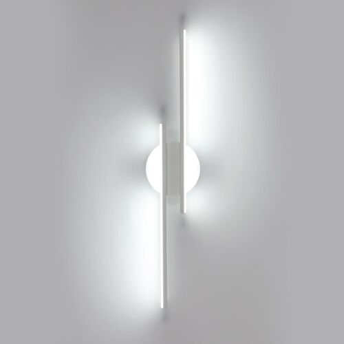 Applique Murale Intérieure Led,24w Longue Lampe Murale Moderne Blanc,6500k Lumière Blanche Froide,Luminaire Mural Chambre En Aluminium Pour Escalier,Couloir,Salle,Bureau