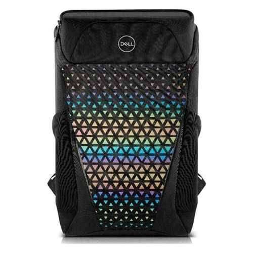 Dell Gaming Backpack 17 (GM1720PM) - Sac à dos pour ordinateur portable - jusqu'à 17" - noir avec panneau frontal arc-en-ciel réfléchissant