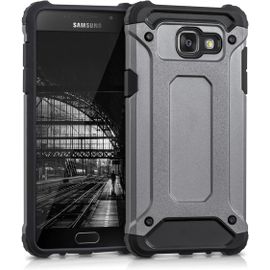 Coque Compatible Avec Samsung Galaxy A5 (2016) - Housse De Protection Hybride Pour Téléphone En Transformers Anthracite-Noir
