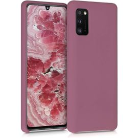 Housse Compatible Avec Samsung Galaxy A41 Coque - Housse De Téléphone Protection Souple En Tpu Silicone - Rose Foncé