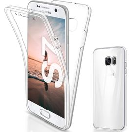 Ljhid-Coque Pour Samsung S7 Etui, Pour Samsung S7 Coque Transparent Silicone Tpu Case Intégral 360 Degres Full Body Protection Coque Housse Pour Samsung Galaxy S7