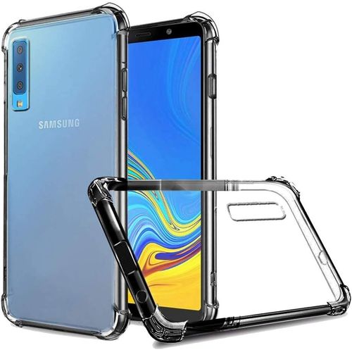 KAL-Coque Anti-Shock Pour Samsung Galaxy A7 2018, Tpu Transparent En Silicone Antichoc