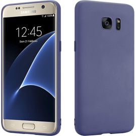 Ljhid-Hsp Coque Pour Samsung Galaxy S7 [Anti-Poussière] Étui De Protection En Silicone Tpu Premium | Résistant Aux Chocs | Protecteur D'écran Et De Caméra | Housse Ajustement Parfait Mat | Bleu
