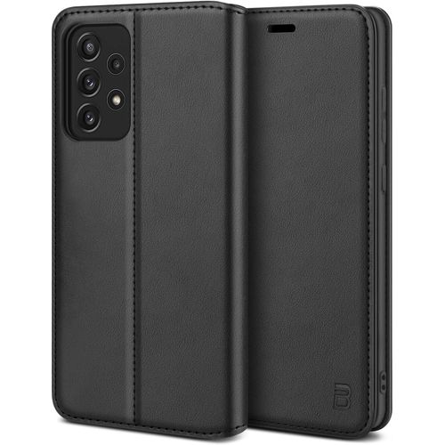 Store-Coque Pour Samsung A52s 5g,Coque Pour Samsung A52s,Etui Housse Pour Samsung Galaxy A52 5g En Cuir Premium Flip Case Portefeuille,À Rabat Avec Porte-Cartes De Crédit,Fermeture Magnétique,Noir