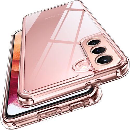 Anti-Jaunissement Hd Clair Coque Pour Samsung Galaxy S21 5G, [Protection Caméra] Mince Transparent Étui De Protection En Silicone Antichoc, Rigide Pc Bumper Housse