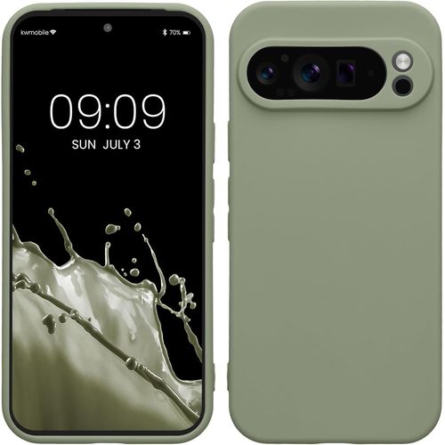 Housse Compatible Avec Google Pixel 9 Pro Coque - Housse De Téléphone En Tpu Avec Protection Appareil Photo - Vert Gris