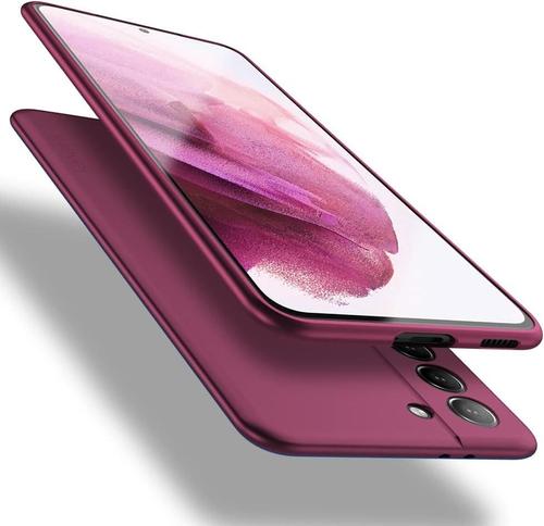 Coque Compatible avec Samsung Galaxy S21 5G, Silicone TPU Ultra Mince et Anti-Rayures de Protection Telephone Housse en Souple Etui pour Samsung S21 5G Case Cover - Vin Rouge