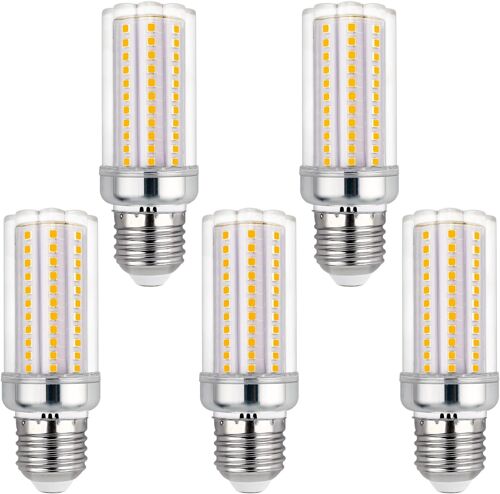 Ampoule Led E27 16w Blanc Neutre 4000k, 2000 Lumens, Ac 220v, Equivalent À E27 150w 120w, Non Dimmable, Ampoule Mais Led E27 Neutre Pour Plafonnier, Lot De 5