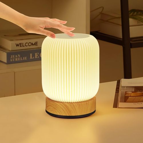 Lampe De Chevet Tactile,Lampe De Table Rechargeable Sans Fil Et À Intensité Variable,Led Veilleuse Adulte Avec 256 Couleurs Rvb Changeantes & 4 Modes,Veilleuse Bébé Pour La Chambre