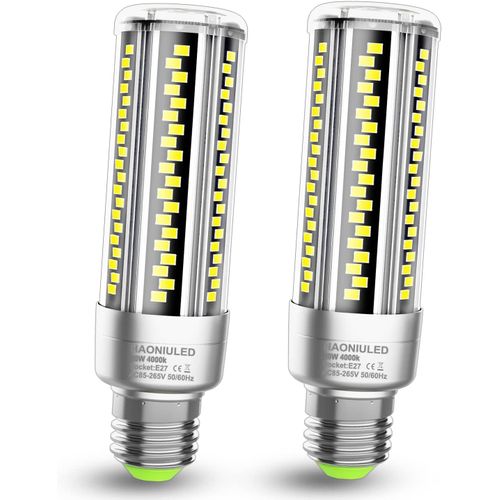 Tianyi-Ampoule Led E27, 20w (Équivalent Ampoule Incandescente 200w), 2500lm,Blanc Naturel 4000k Kelvin, Non Dimmable, Lot De 2