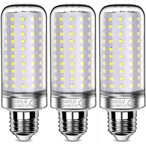 Tianyi-Ampoules Led 26w, Équivalent 200w Ampoule Incandescente, 3000lm, 6000k Blanc Froid, Ampoules À E27 Vis Edison, 3 Pièces