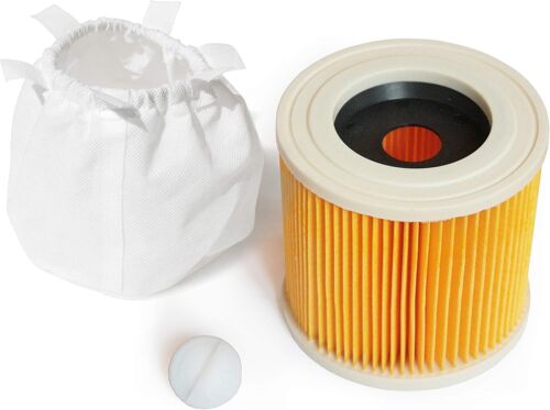 Filtre Cartouche Avec Protection De Filtre | Pour Kärcher Aspirateur Multifonctions | Wd2 + Wd3 + Wd2.200 + Wd3.200 + Wd3.300 M + Wd3.500 P + Se4001 + Se4002 | Comme 6.414-552.0