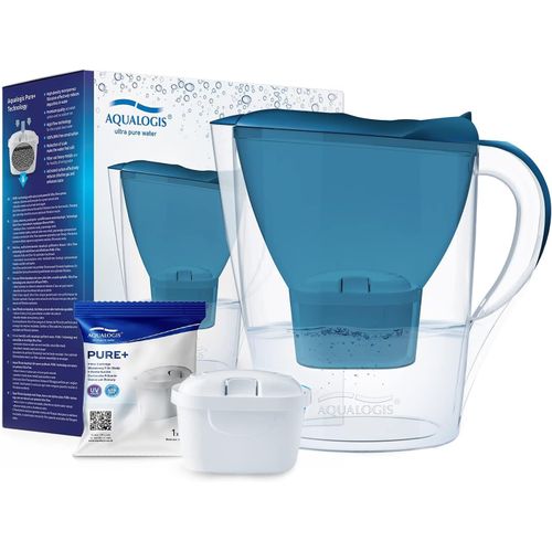 Carafe Filtrante, Harmony 2.6l, 1 Cartouche Filtrante Pure+ Incluse (Bleu)