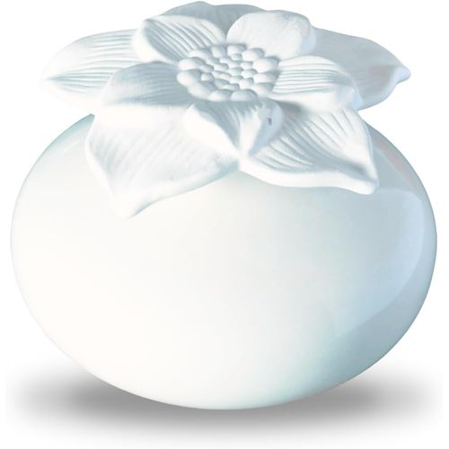 Diffuseur De Parfum Par Capillarité Fleur Narcisse Blanc - Diffuseur Huile Essentielle Parfum D'ambiance Et Senteurs Maison - Vase En Céramique Et Fleur En Plâtre - Diffusion Naturelle - Zen¿Arôme 