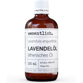 Huile Essentielle De Lavande 100 % Naturelle Dans Une Bouteille En Verre (100 Ml) 