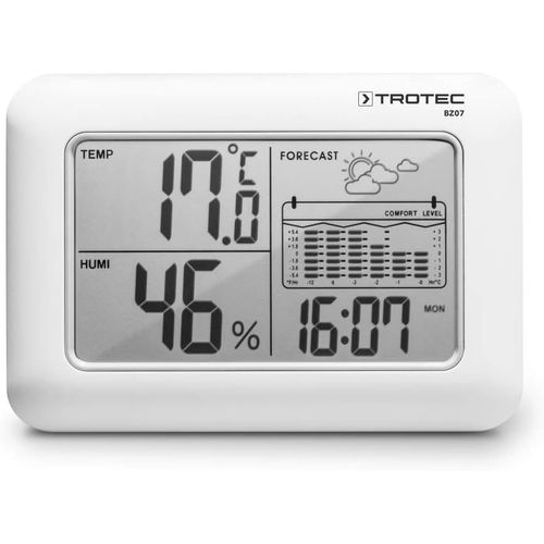 Cmjaagur-Thermo-Hygromètre/Station Météo Bz07 Sans Fil, Affiche La Température, Le Degré D'hygrométrie, Indicateur De Tendance Météo, Avec Fonction Réveil[M762]