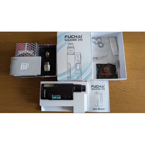 Cigarette électronique SIGELEI FUCHAI 213 avec réservoir intégré + BF RDA SERPENT