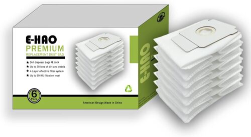 6 Pièces Sacs D'Aspirateur Compatibles Pour Irobot Roomba I/S/J Et Roomba Combo I/J Série,Sac À Poussière De Remplacement Pour J5+/J6+/J7+/J8+/J9+/I1+/I2+/I3+/I4+/I5+/I6+/I7+/I8+/S9+ Modèle