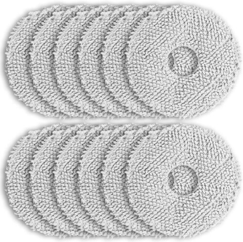 Chiffon Pour Ecovacs N30 Pro Omni, 12 Accessoires Serpillière Pour Aspirateurs Deebot T50 Pro Omni, T30S Pro Omni, T30 Pro Omni, T30S Combo Complete Ensembles Nettoyage De Rechange
