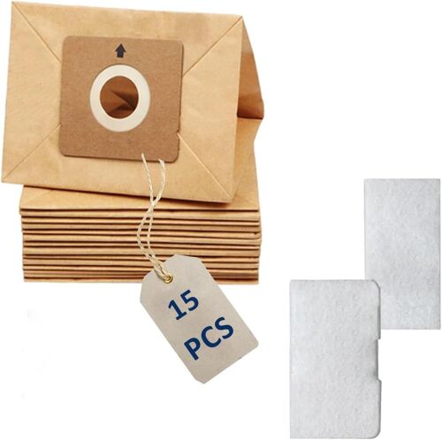 SUBZONAL-15 x Sacs pour Rowenta ZR003901 Moulinex City Space, Compacteo Ergo, Mini Space, Accessimo