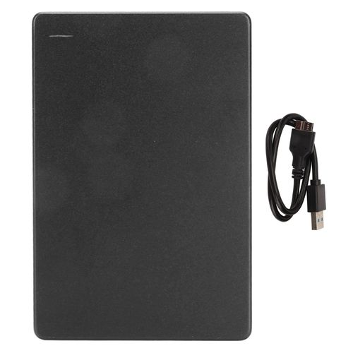 Disque dur externe portable 2,5 pouces USB 3.0 5 Gbit/s, ultra fin, en metal, pour Windows et OS, noir, 1 To
