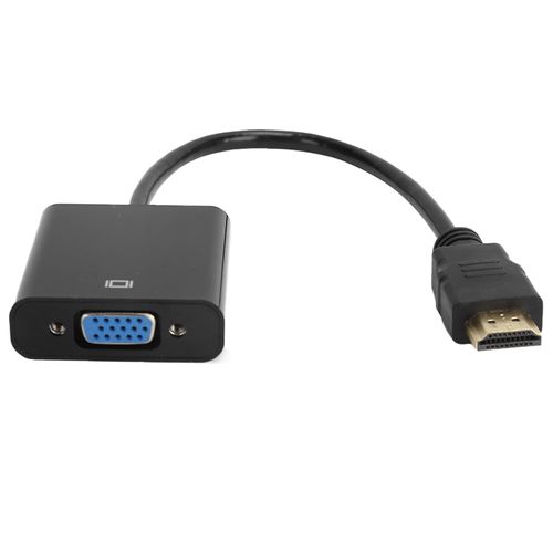 Cable adaptateur convertisseur d'interface multimedia HD vers VGa pour ordinateur portable, moniteur, projecteur, noir