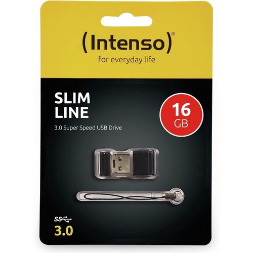 SUBZONAL-Slim Line Lecteur USB Flash 16 Go USB Type-A 3.2 Gen 1 (3.1 Gen 1) Noir