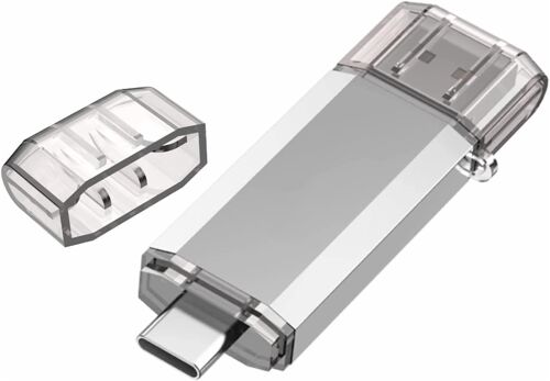 USB C Flash Drive 128GB Dual USB 3.0 and Type C 128GB OTG Flash Drive for MacBook Google Chromebook Pixel, Samsung Galaxy S8, Huawei P20 Matebook Smartphone