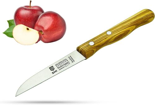Jexnovashop-Couteau Office Solingen Couteau À Éplucher Manche En Bois D'olivier Couteau Cuisine Couteau À Fruits Couteau À Légumes Made In Germany