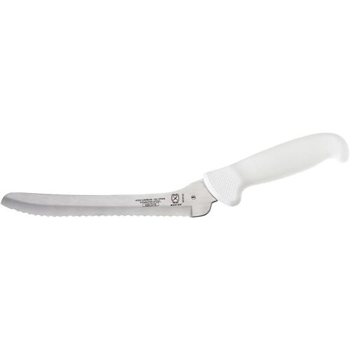 Jexnovashop-M18120 Couteau De Chef Couteau À Pain Décalé De 20,3 Cm. Blanc
