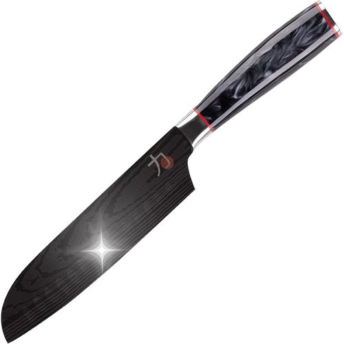 Subzonal-Masterpro Tetsu | Couteau De Cuisine Japonais Mini Santoku 12,5 Cm | Parfait Pour Couper Avec Précision | Cuisine Professionnelle | Renforcé, Équilibré Et Avec Revêtement En Titane
