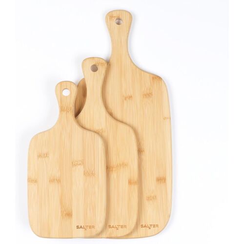 Kalanka-Lot De 3 Planche À Découper Bois, Planches En Bambou 30/35/45cm Pour Viande/Pain/Fromage, Set De Planches À Découper Résistantes, Grande Planche De Service Cuisine Durable