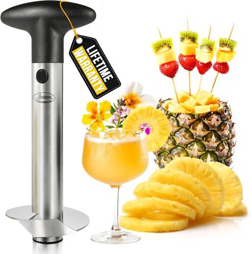 Kalanka-Newness Decoupe Ananas, Éplucheur Ananas Tranche Ananas Couteau D'ananas En Acier Inoxydable, Epluche Ananas [Amélioré, Renforcé, Lame Plus Épaisse], Corer Pour La Maison Et La Cuisine